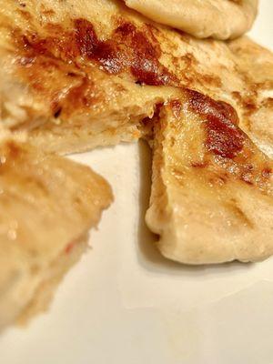 Pork and Cheese Pupusa. Thick corn tortilla filled with juicy pork and lots of melted cheese. Delicious!