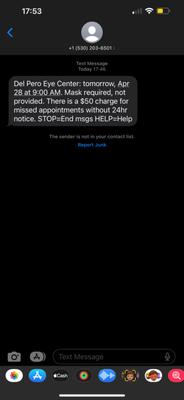 Dr. Del Pero started my consultation visit off with asking about my vaccination status rather than asking what my issue was with my eye.