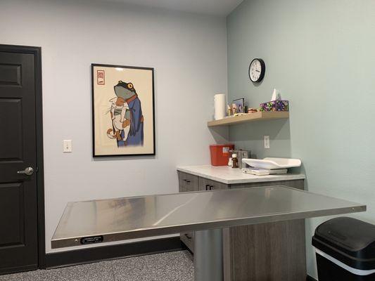Exam room just off the main lobby.