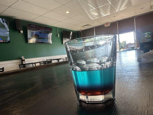 The shark bite shot