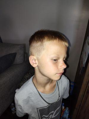 My son got a horrible buzz cut from his brother, we took him to Sally at McCoy's and she worked magic just in time for school to start!