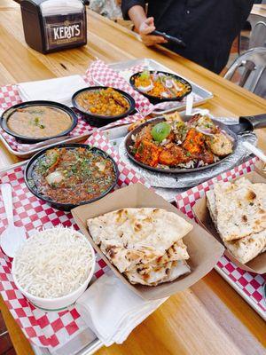 A family photo for all the good food we ordered:)