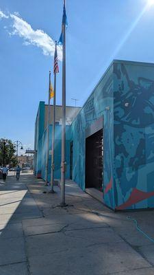 1420 Irving on way to train station plaza