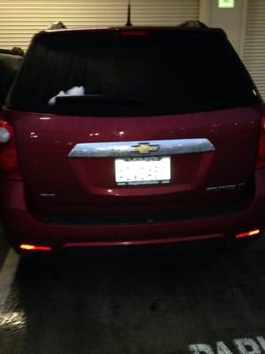 The vehicle we were set up with.