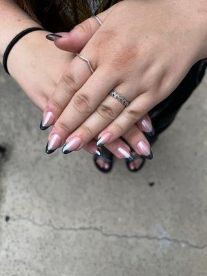 Russian manicure with hard gel for extension