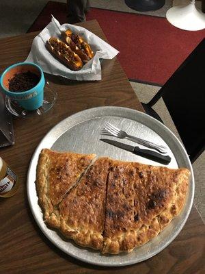 Meat load calzone. Get it in mouth now!!!