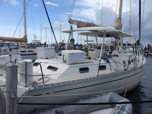 Chatting with Captain Vinnie and Captain Albert!