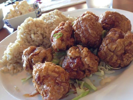 Mini garlic chicken plate $9