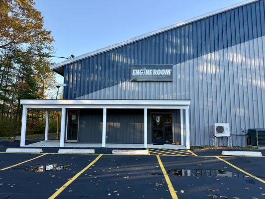 Engine Room main entrance with accessible parking.