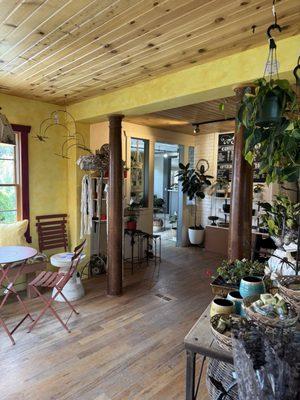 The little house at the nursery. Seriously wish I could live in it. SO homey