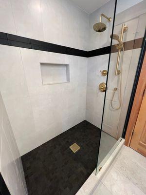 New primary bath shower