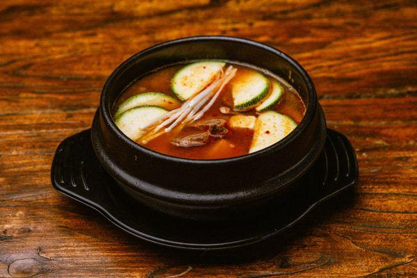 Doenjang jiagae with Beef