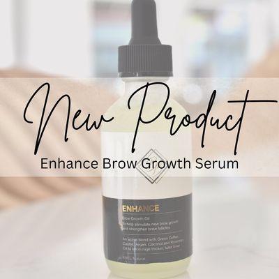 Take care of your brows with our newest product Enhance, an oil dedicated to growing your brows while strengthening the brow follicles.