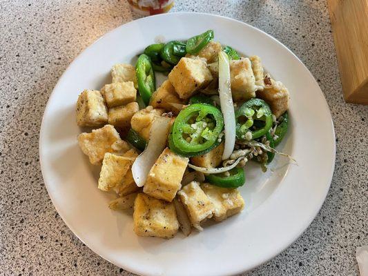 Salt and pepper tofu