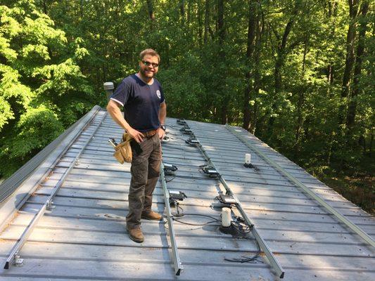 4000 Watt Solar Micro Inverters Going In.