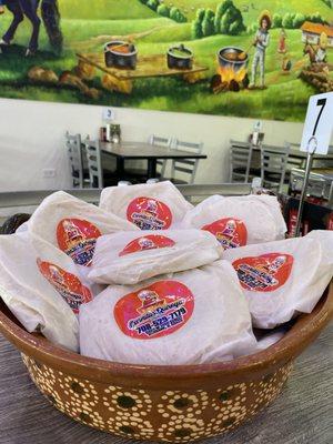 Tortillas recién hechas!