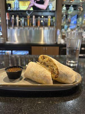 Chorizo breakfast burrito