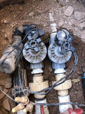 Irrigation valve services.