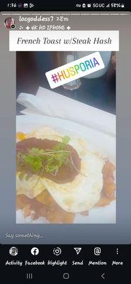 Steak Hash w/ Eggs Over Easy