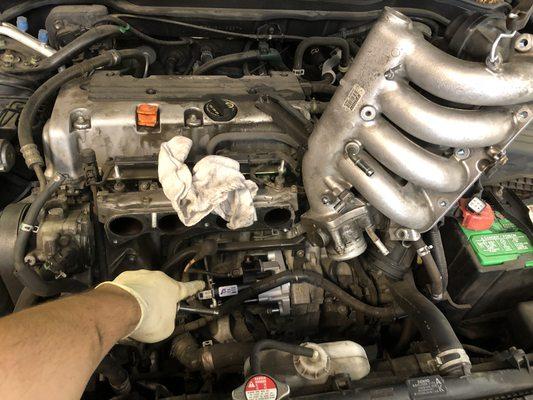 Replacing starter
