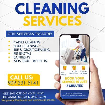 Booker cleaning services
