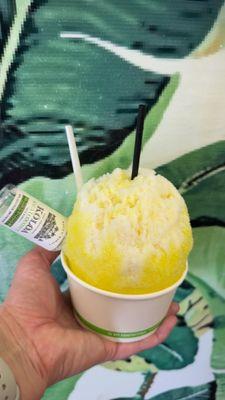 Coconut rum shaved ice