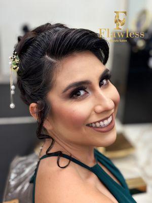 Makeup & updo