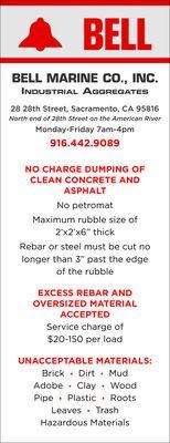 Bell Marine Industrial Aggregates