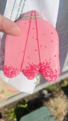 White chocolate cookie, one of many bakery items they have at the front counter.