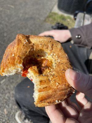 Roasted Red Pepper Goat Cheese Danish