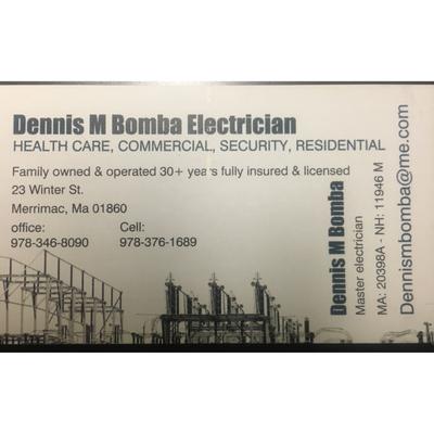 Dennis M Bomba Master Electrician