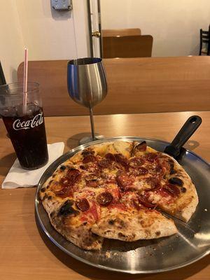 The Pepperoni pizza with extra pepperoni! So good.