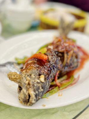 Lingcod (w/ bone) Two Course Chow Fun & Congee