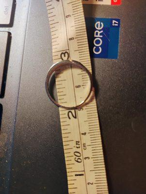 band sized too thin, no sizing beads.