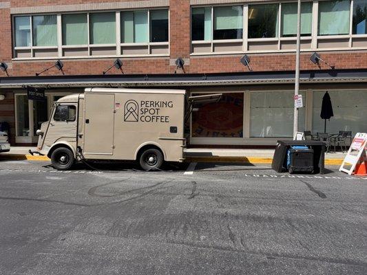 General area with new coffee truck