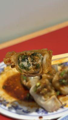 Jumbo Wonton in Chili Oil-