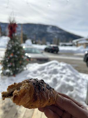 The chocolate hazelnut croissant