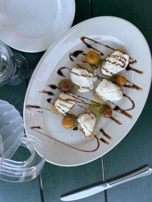 Burrata appetizer