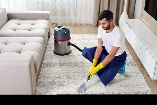 Deep-cleaning carpets to remove dirt, stains, and allergens for a fresher, healthier home.