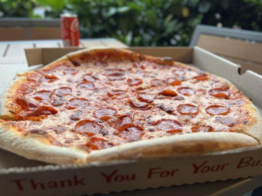 Best pepperoni pie I've had in a long time.