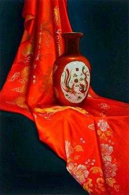 A still-life painting by instructor Winnie Wong, oil on canvas, 24"x36". Private collection.