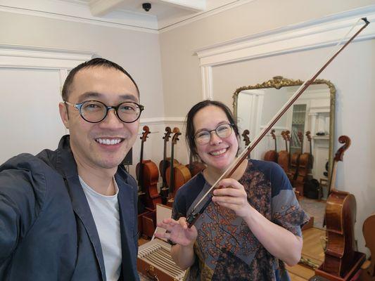 Posing with the new bow!