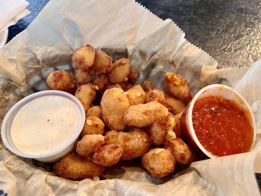 Cheese Curds - Yum!! Love curds and these were no exception. I prefer ranch but either way you can loose, definitely recommend.