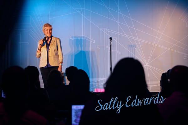 The clean humor of Sally Edwards is a favorite of Zanies Comedy Clubs and women's corporate and church events.