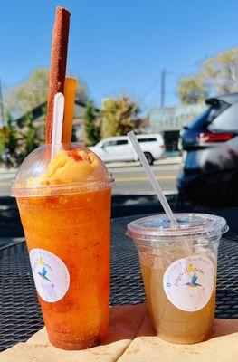 Chamango (large) and tamarind drink. What a treat! Yay - Fall 2023!