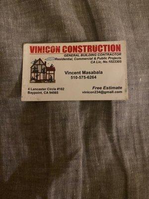 Vinicon Construction