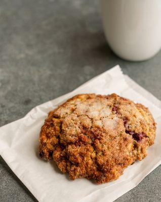 Raspberry cream cheese scone