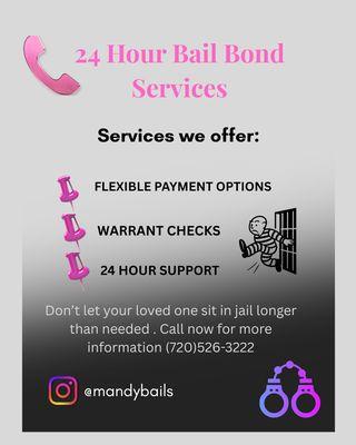 24/7 bail bond support colorado state wide call today for more information
