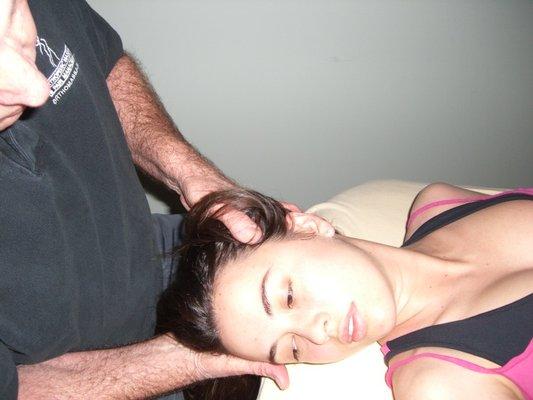 Gentle stretching for pain relief and increased movement.