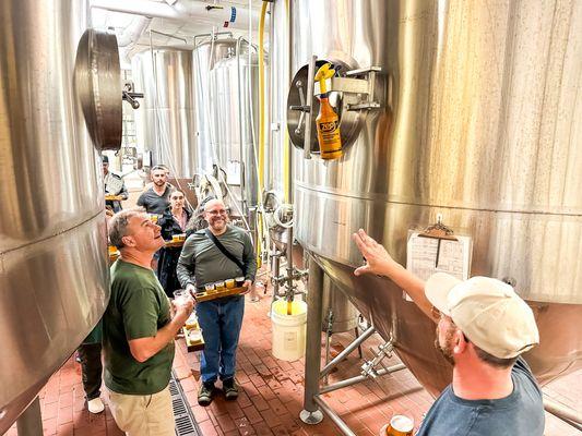 Behind the scenes with the brewmaster- brew with a view tour